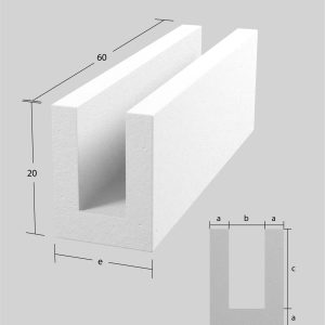LAD. “U” BRIMAX 60x20x25.S/Pedido.